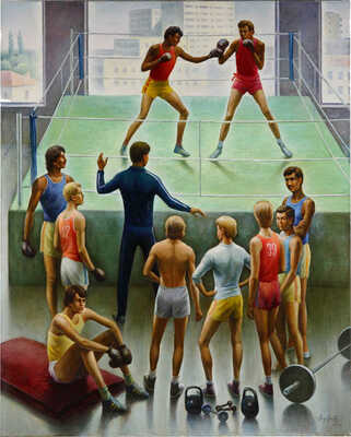 Азиханов Ривкат Зубаирович. На тренировке 